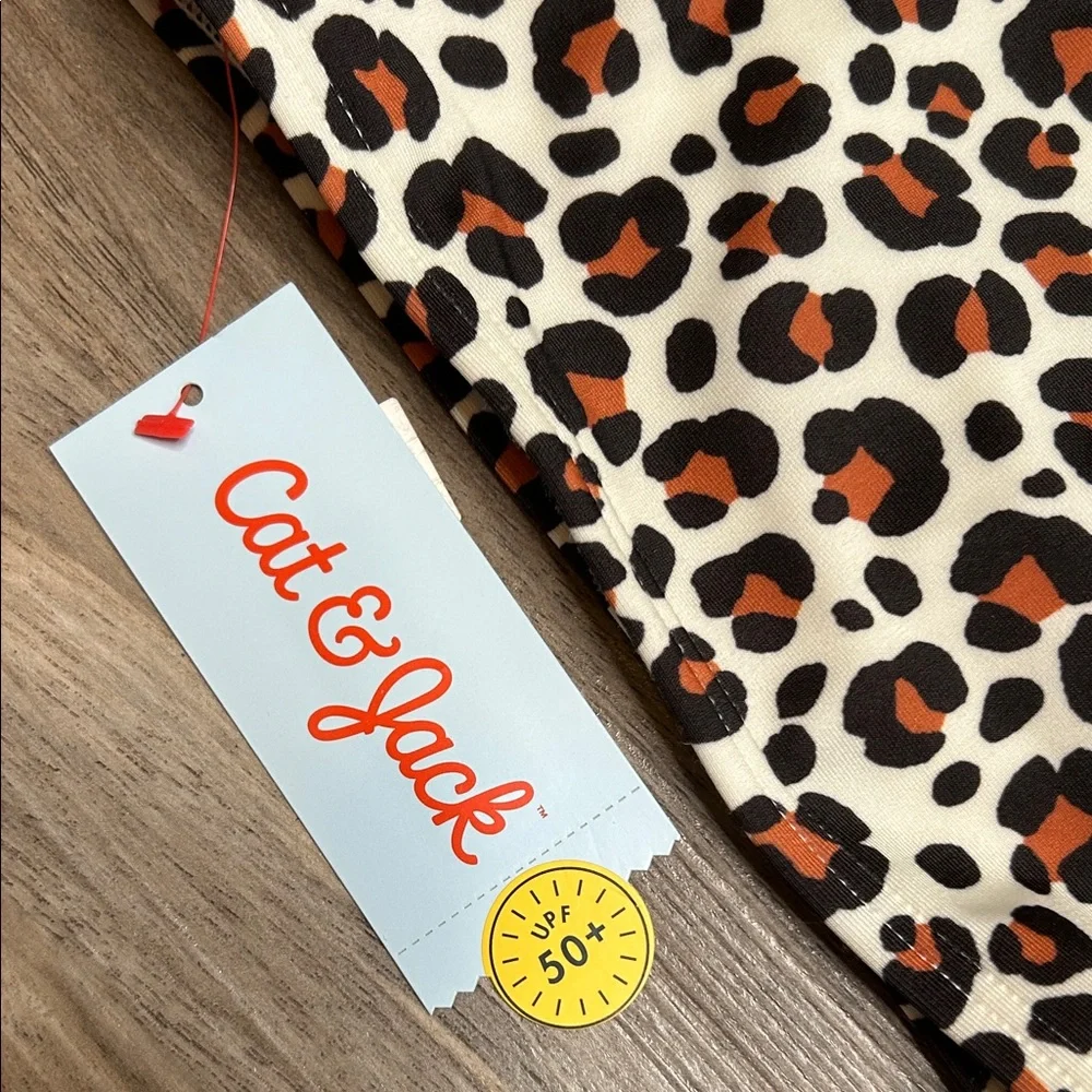 NWT Leopard Print Swim Top